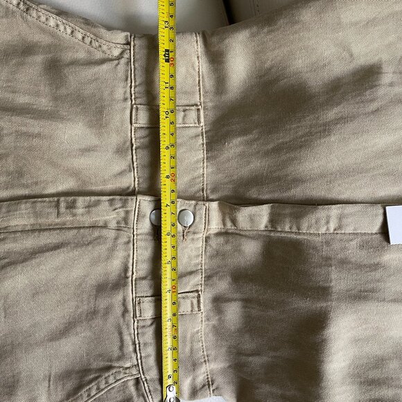 Joes jeans, romper, Women combinaison, ruffle, kaki beige, M, NWT - Picture 7 of 12